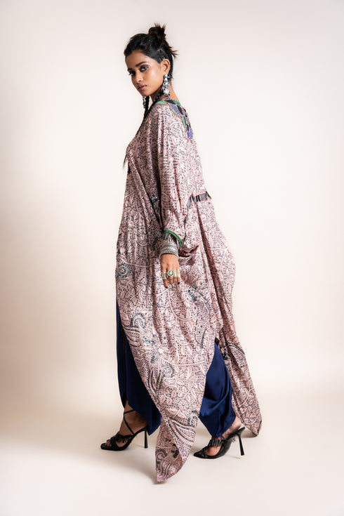 Tail-Coat With Drape Pants Set